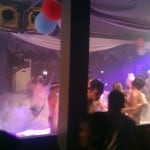 Foam party in a nightclub