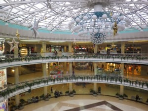 A huge mall built fully underground.